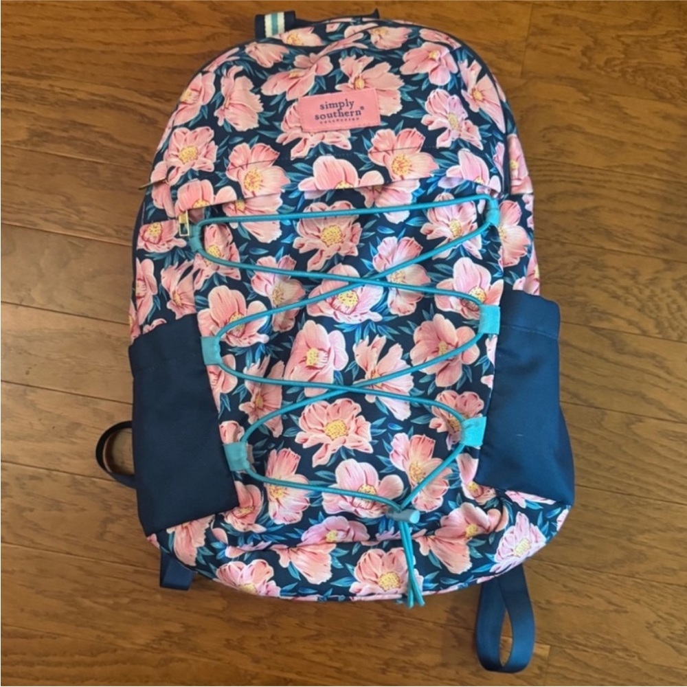 Simply Southern | Floral School Backpack in Pink Blossom